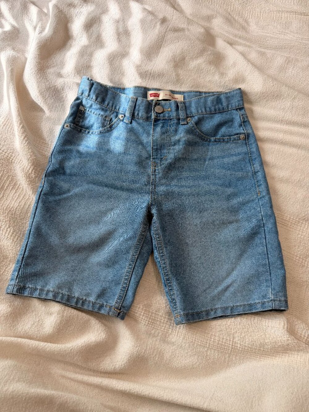 Levi's Boys 511 Slim Denim Shorts Light Wash Size 12 Reg W26